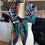 Diane Von Furstenberg  Black and Multicolor Scarf Photo 0