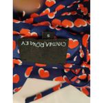 Cynthia Rowley Sleeveless Blouse S Holiday Cherry Girl Prints Casual Preppy Photo 6