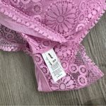 Aerie NWT Joy Lace Padded Longline Bralette Violet Willow Pink size XL Photo 4