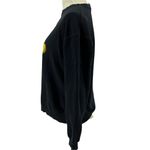 Disney Winnie the Pooh Bear Black Crew Neck Pullover Sweatshirt Womens Small Photo 3