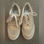 Dolce Vita Light Natural Raffia Platform Dolen Sneakers Tan Size 6.5 Photo 4