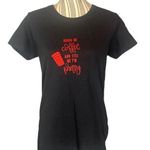 Gildan Black Graphic Bring me Coffee Short Sleeve T-Shirt Women Sz M Photo 0