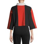 PSK Collective Women's Cropped Rugby Shirt in Vertical Red size 2XL Photo 2