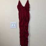 ASOS Ruched Bodycon Dress in Oxblood SZ 10 NWT Red Photo 8