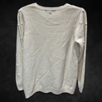 Apt. 9 Apt.‎ 9 Women's Cream Textured Dot Knit Long Sleeve Crew Neck Sweater Photo 3