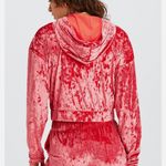 Fabletics  Crushed Velour Zip Up Hoodie strawberry red  Photo 2