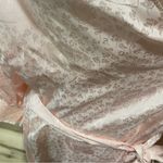 PINK - Victoria's Secret Vintage Victoria Secret Pastel Pink Satin with Lace on Collar Robe Dressing Gown Photo 1