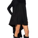 Akira LAINIE TURTLENECK HIGH LOW SWEATSHIRT DRESS Photo 4