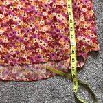 For Love & Lemons  FL&L Felicia Chiffon Midi Dress in Red Floral Size Medium Photo 14