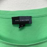 The Limited  Striped 3/4 Sleeve Top Green Gray White Colorblock Size Small Casual Photo 2