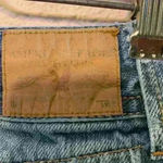 American Eagle denim mini skirt sz 27 fall western concert winter y2k distressed Photo 5