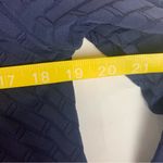 J. McLaughlin  size medium Octavia navy blue jacquard dress knee length Photo 7