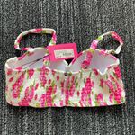 Betsey Johnson  Love Always Pink Rose Corset High Waist Bikini Set NWT Photo 4