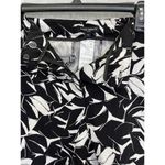 Mario Serrani  Italy Women's Bermuda Shorts Black White Foliage Size 12 Photo 2