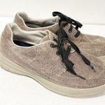 FitFlop  Size 7 Sporty Pop Lace-up Sneakers Beige Snake Animal Print A81-347 Photo 2