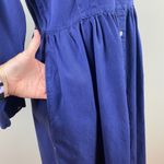 Gitano Dress Large Navy Blue Pearl Snap Denim Western Long Sleeve A Photo 2