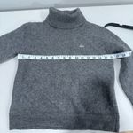 Lacoste  Grey 100% Baby Alpaca Turtle Neck Sweater Size 4 EUC Photo 9