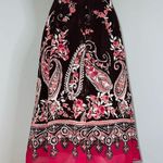 East 5th Women’s Pink Paisley Floral Chiffon Midi Skirt 10 Photo 8