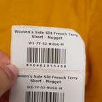 American Giant Womens French Terry Side Slit Shorts Nugget Yellow Size M Size M Photo 4