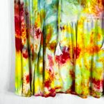 Wonderly Medium Top Confetti Cascade Tie Dye Handmade Peplum Green Pink 1152 Photo 4