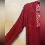 ⭐️Boutique Annianna burgundy red open Cardigan medium Photo 1