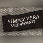 Simply Vera Women's Wang gray denim jean shorts - raw hem - size 12. Bermuda. Photo 3