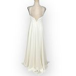 Lulus  Absolutely Breathtaking Halter Gown Women's XS Off White Maxi Sleeveless Photo 4