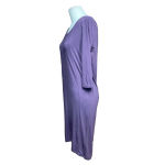 Aritzia  Babaton Winston‎ Dress Jersey Knit 3/4 Sleeve Stretch Purple Size XS Photo 3