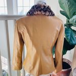vintage Dero by Rocco D'Amelio Button Leather Jacket with Mink fur collar Photo 2