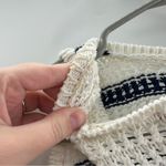 Madewell  Crochet-Knit Crewneck Sweater Sleeveless Tank in Striped‎ Sz S NEW Photo 10