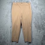 Talbots  Chatham Slim Ankle Pants Curvy Fit Womens 12P Tan Camel Business Casual Photo 1