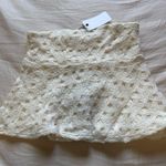 Line and Dot –style ivory crochet mini skir Photo 2