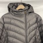 Michael Kors NEW MK Quilted Short Puffer Jacket Coat in Gray Sz PXXL Petite Photo 2