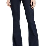 Veronica Beard  Beverly 10" Skinny Flare Jeans Dark Wash Button Front Western Photo 0