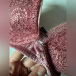 Victoria's Secret Women’s Plunge Dusty Rose Gold Metallic Pink Bra Size 34 DD Photo 4