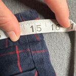 Banana Republic  Sloan Plaid Pants Womens 6 Navy Red Career Dress Trousers Crops Photo 7