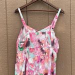 Torrid Womens Shirt Tank Multi Color Watercolor Twill Fit and Flare 12 Large Photo 3