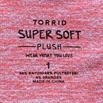 Torrid  Relaxed Super Soft Plush Crew Neck Long Sleeve Drop Shoulder Top ~ 1X (1) Photo 5