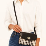 Spartina 449  Simone Phone City Market Crossbody Linen & Leather Bag Photo 0