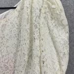 Leyden Women's Blouse One Shoulder Solid White Long Puffy Sleeve Size Large Photo 10