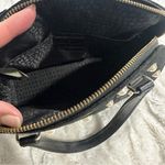 Kate Spade New York Small Women's Black Velvet Pearl-Embellished Top Handle Bag Photo 8