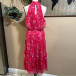NWT Float to You Hot Pink Floral Print Halter Photo 3