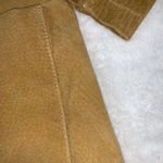 Vintage Stan Herman Camel Colored Leather Suit Jacket sz L & Long Skirt Size 12 Tan Size L Photo 15