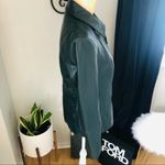 Preston & York Preston & York Lambskin Leather Moto Jacket, Luxurious, Dark Green, Small, NWT Photo 3