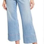 Current/Elliott Braided High Waist Cropped Camp Jeans in Light Blue Wash Size 27 Photo 0