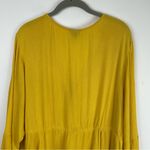 Torrid  Crochet Lace Up Babydoll Blouse Top Yellow Sz 4X Photo 11