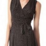 Kirna Zabete at Target Faux Wrap Dress Gray Animal Print Size 6 Photo 2
