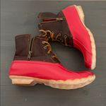 Sperry  Women’s Waterproof Duck Boots Red Brown Leather Fleece Lined Size 8 Photo 3