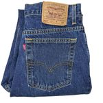 Levi's Vintage 32x30 14 512 Slim Tapered Jeans Made In USA Classic Denim Mom Jean Photo 2