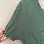 Paper Crane Cropped Green Shirt Photo 2